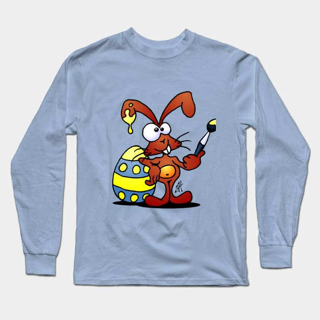 Easter bunny Long Sleeve T-Shirt by Cardvibes